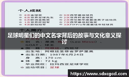 足球明星们的中文名字背后的故事与文化意义探讨