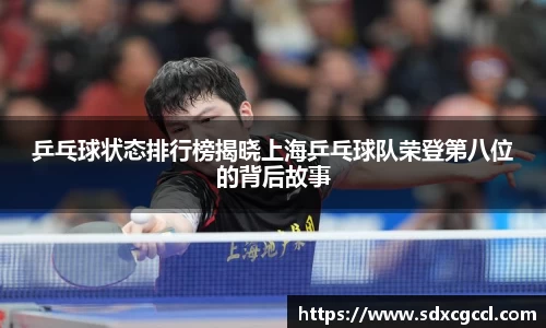乒乓球状态排行榜揭晓上海乒乓球队荣登第八位的背后故事